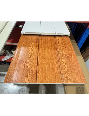 Siding Metálico Caoba 3 Líneas 290*38 a 16mm