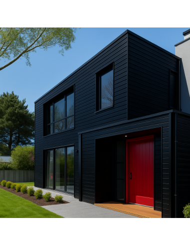 Siding Metálico Negro 3 Líneas 290*38 a 16mm
