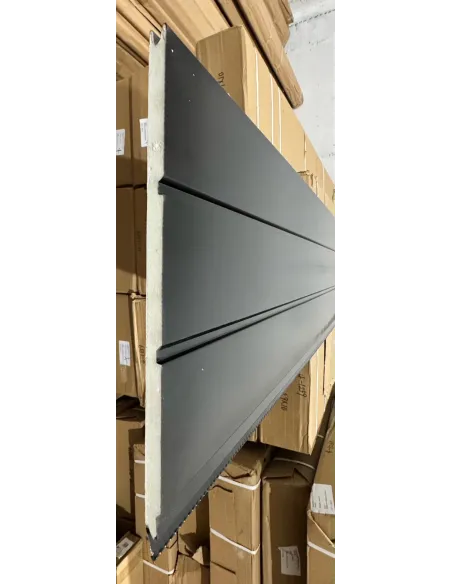 Siding Metálico Negro 3 Líneas 290*38 a 16mm