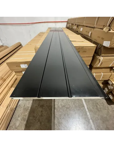 Siding Metálico Negro 3 Líneas 290*38 a 16mm