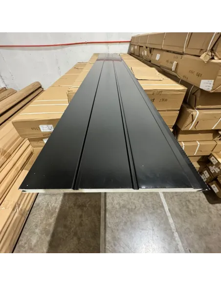 Siding Metálico Negro 3 Líneas 290*38 a 16mm
