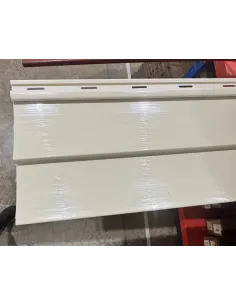 Siding PVC Blanco 380*20 a 2mm 2