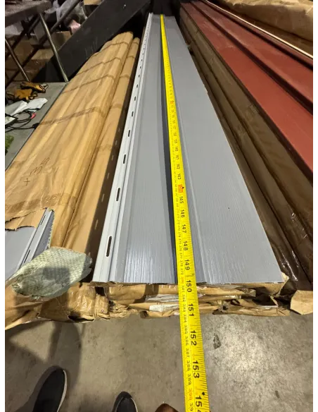 Siding PVC Gris 380*20 a 2mm