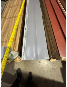 Siding PVC Gris 380*20 a 2mm 2