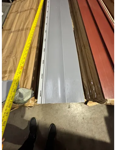 Siding PVC Gris 380*20 a 2mm