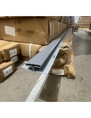Siding PVC Perfil H Gris 380*3 a 2mm