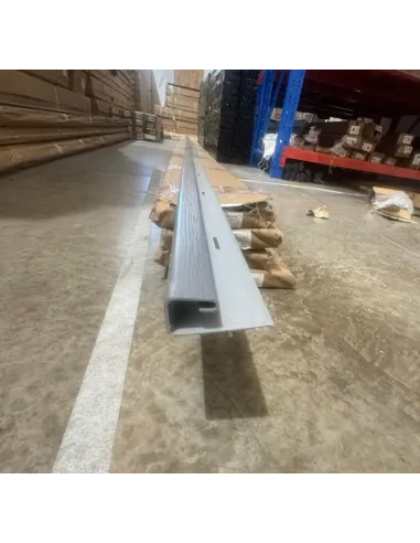 Siding PVC Perfil J Gris 380*2 a 2mm
