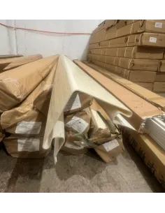 Siding PVC Perfil L Blanco 380*8 a 2mm