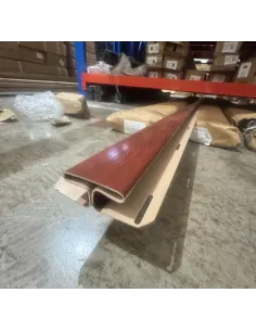 Siding PVC Perfil H Nogal 380*3 a 2mm