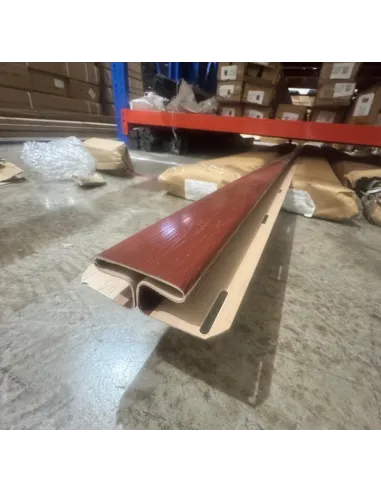 Siding PVC Perfil H Nogal 380*3 a 2mm