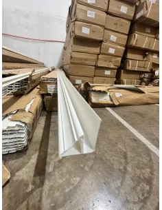 Cielo PVC Perfil Inicio/Fin Blanco 380*3 a 1mm
