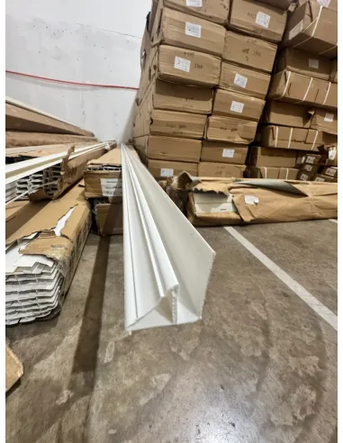 Cielo PVC Perfil Inicio/Fin Blanco 380*3 a 1mm