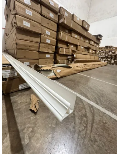 Cielo PVC Perfil Inicio/Fin Blanco 380*3 a 1mm