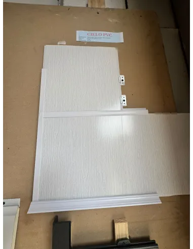 Cielo PVC Perfil Inicio/Fin Blanco 380*3 a 1mm