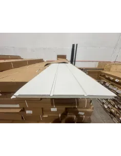 Siding Metálico Blanco 3 Líneas 290*38 a 16mm