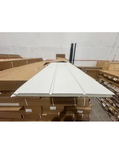Siding Metálico Blanco 3 Líneas 290*38 a 16mm