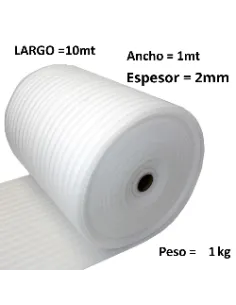 Rollo Espuma Niveladora 10m2*2mm 2