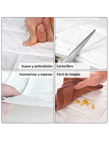 Pack 10 Láminas Papel Mural Caqui 77*70 a 3mm
