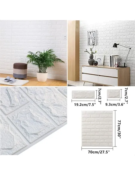 Pack 10 Láminas Papel Mural Blanco 77*70 a 3mm