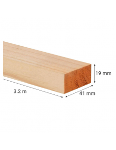 Liston Madera Wall Panel 1x2" x 3,2 mt 2